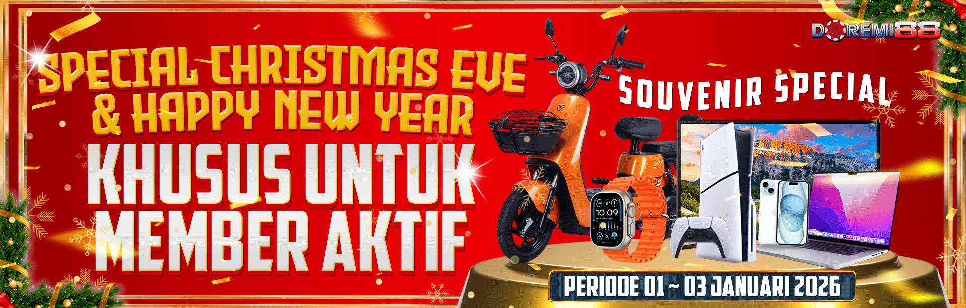 SOUVENIR SPECIAL CHRISTMAS EVE & NEW YEARS 2026 DOREMI88