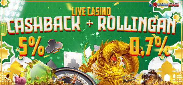 CASHBACK +  ROLLINGAN LIVE CASINO