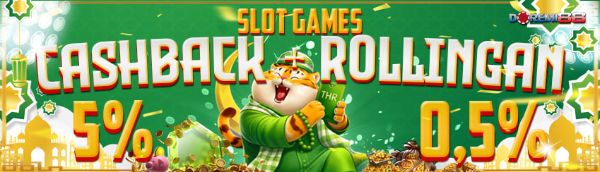 CASHBACK + ROLLINGAN SLOT GAMES