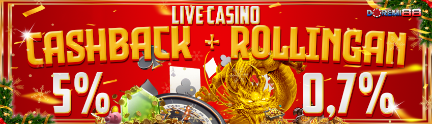 CASHBACK + ROLLINGAN LIVECASINO