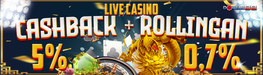 CASHBACK + ROLLINGAN LIVECASINO