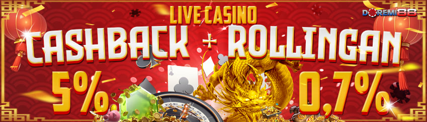 CASHBACK + ROLLINGAN LIVECASINO