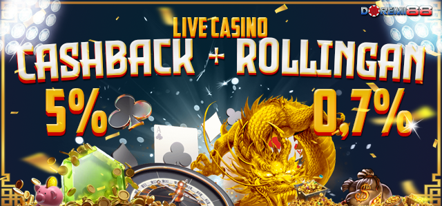 CASHBACK +  ROLLINGAN LIVE CASINO