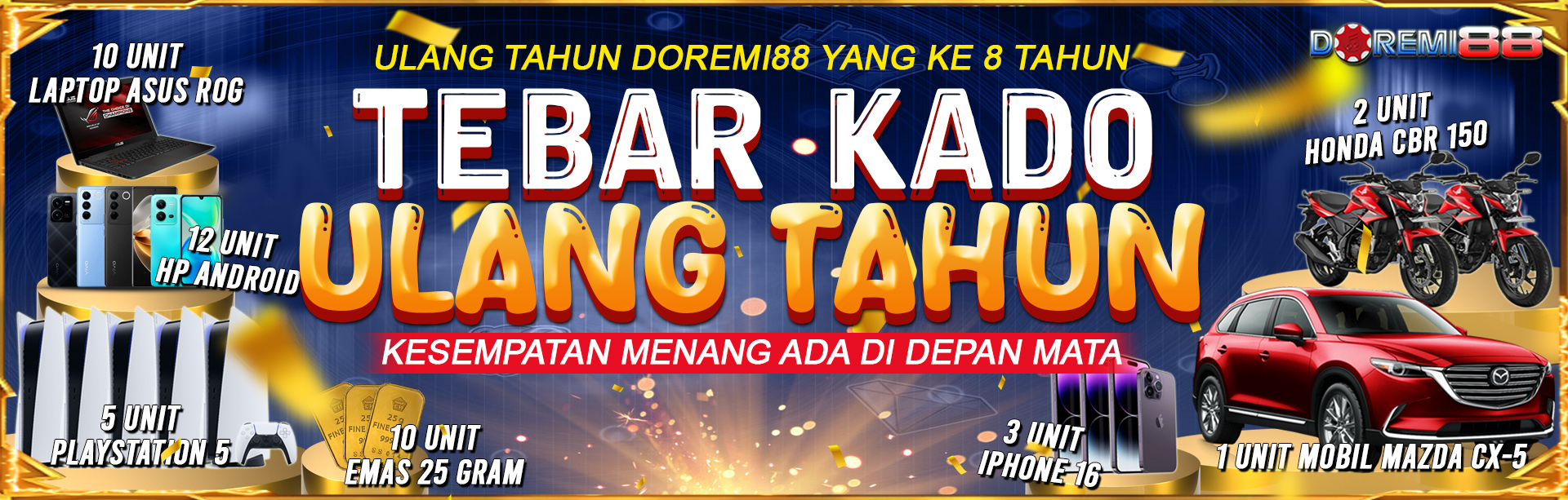 EVENT ULANG TAHUN DOREMI88